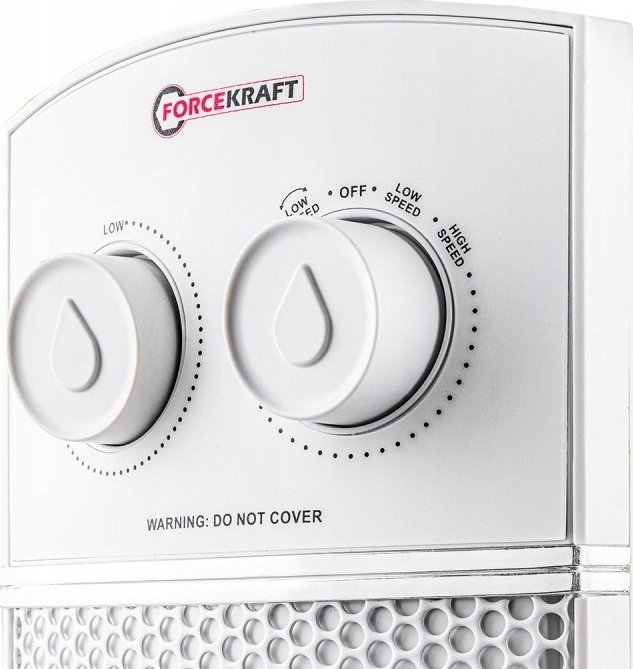 Ngrohës me ventilator Forcekraft GCS FAN HEATER 2 F, 2200W, për dhoma të vogla dhe mesatare, i bardhë