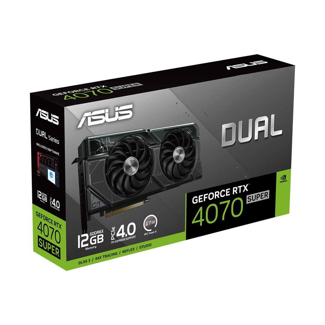 Графичка картичка ASUS Dual NVIDIA GeForce RTX 4070 SUPER, 12 GB GDDR6X