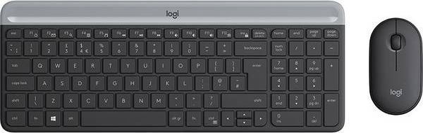Set tastierë dhe mi Logitech MK470 Slim, wireless, kompakt, grafit