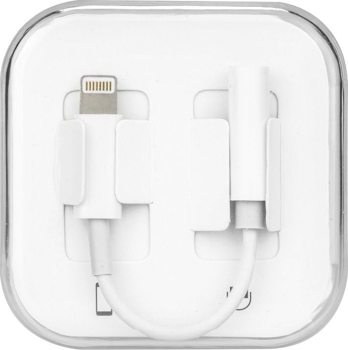 Adapter audio Partner Telecom Converter OEM, Lightning në Jack 3.5 mm, i bardhë