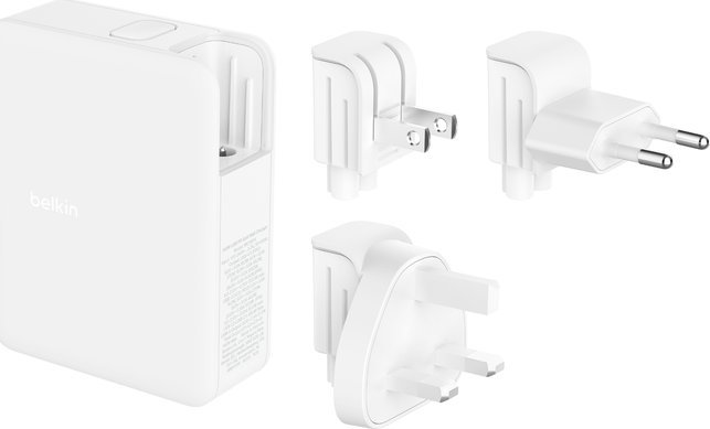 Karikues muri Belkin BoostCharge Pro, 140W, 4 porta 3x USB C 1x USB A, i bardhë