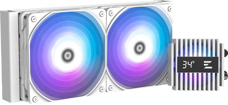 Ftohës uji CPU Zalman Alpha2 A24, AIO 240mm, RGB, i bardhë