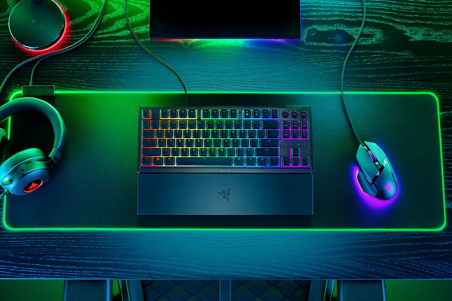 Tastierë Razer Ornata V3 Tenkeyless, QWERTZ, e zezë