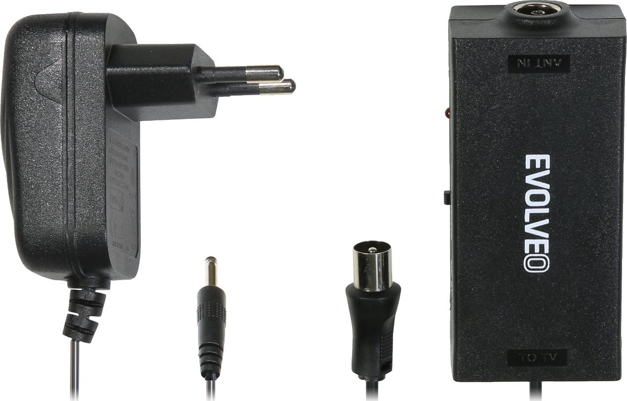 Përforcues antene Evolveo Amp 1, filtër LTE, 220–240V, gri
