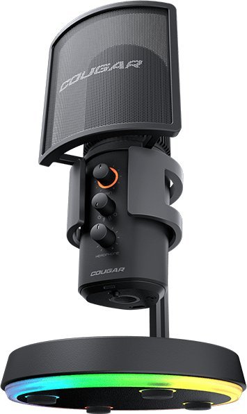 Mikrofon studio Cougar Screamer X 3H500MK3B.0001, USB, me shumë drejtime, i zi