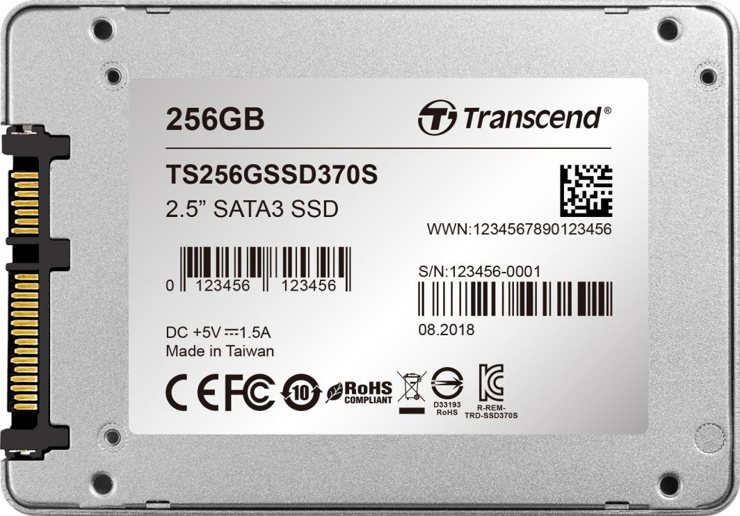 Disk SSD Transcend SSD370S, 256GB, 2.5" SATA III