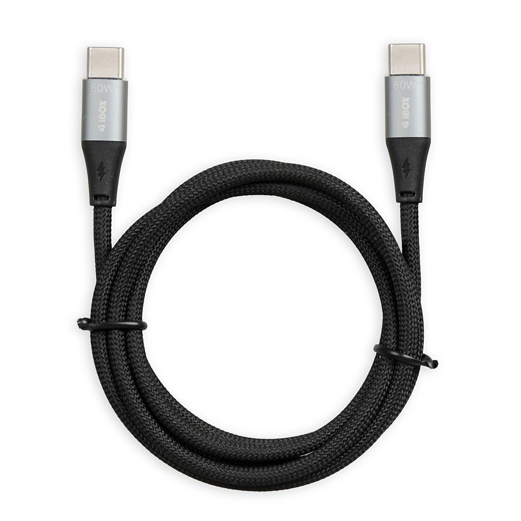 Kabllo iBOX, USB C / USB C, 2 m, e zezë