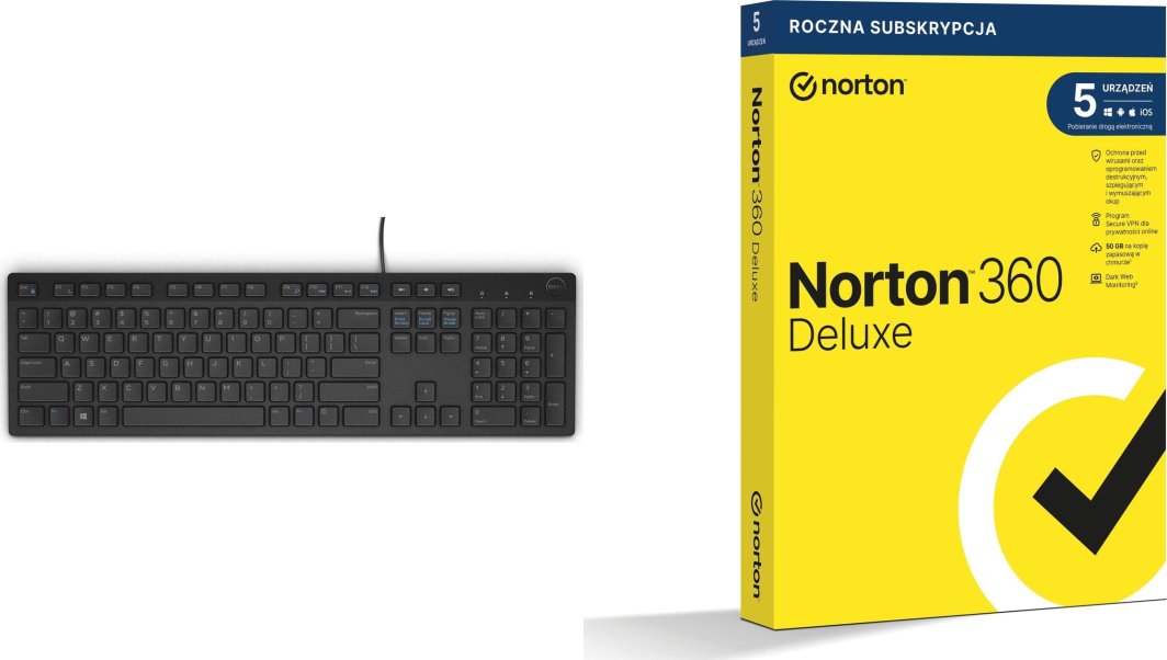 Tastierë Dell KB216 Quietkey (580-ADHK) + 360 Deluxe (21408667)
