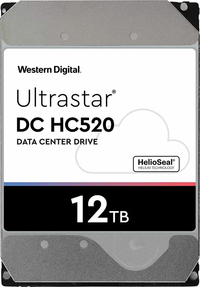 Disk për server WD Ultrastar DC HC520 (0F30144), 12TB, 3.5'', SATA III (6Gb/s)