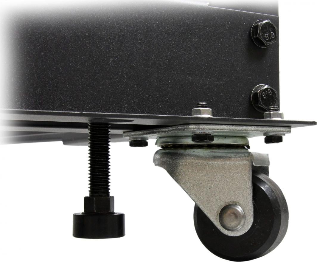 Raft serverik StarTech 4 Post 18U, 19", me rrota, çelik i zi
