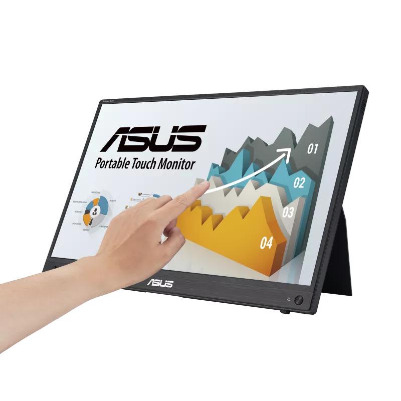 Monitor portativ Asus ZenScreen Touch MB16AHT, 15.6", FHD, IPS, me prekje