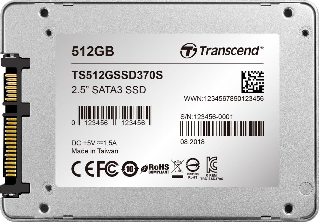 Disk SSD Transcend SSD370S, 512GB, 2.5" SATA III