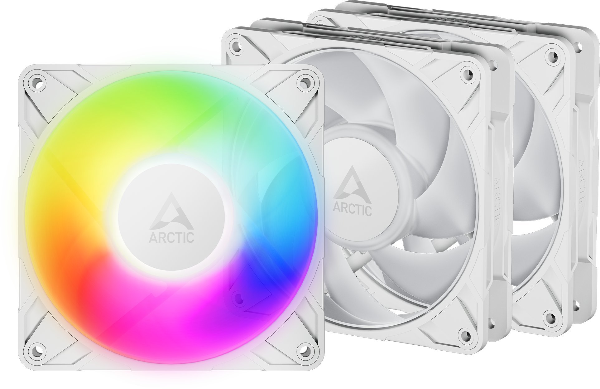 Ventilator ftohës ARCTIC Freezer P12 Pro a-RGB, set 3x120mm PWM, a-RGB, i bardhë