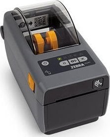 Printer etiketash Zebra ZD411, direct thermal, lidhje me dhe pa tela, i zi