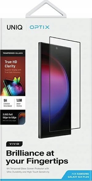 Xham mbrojtës Uniq Optix Vivid, për Samsung Galaxy S24 Plus, 9H, transparent