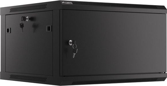 Kabinet muri Lanberg WF01-6606-00B, 19", 6U, i zi