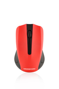 Maus pa tela Modecom WM9, optik 1200 DPI, ergonomik, i kuq
