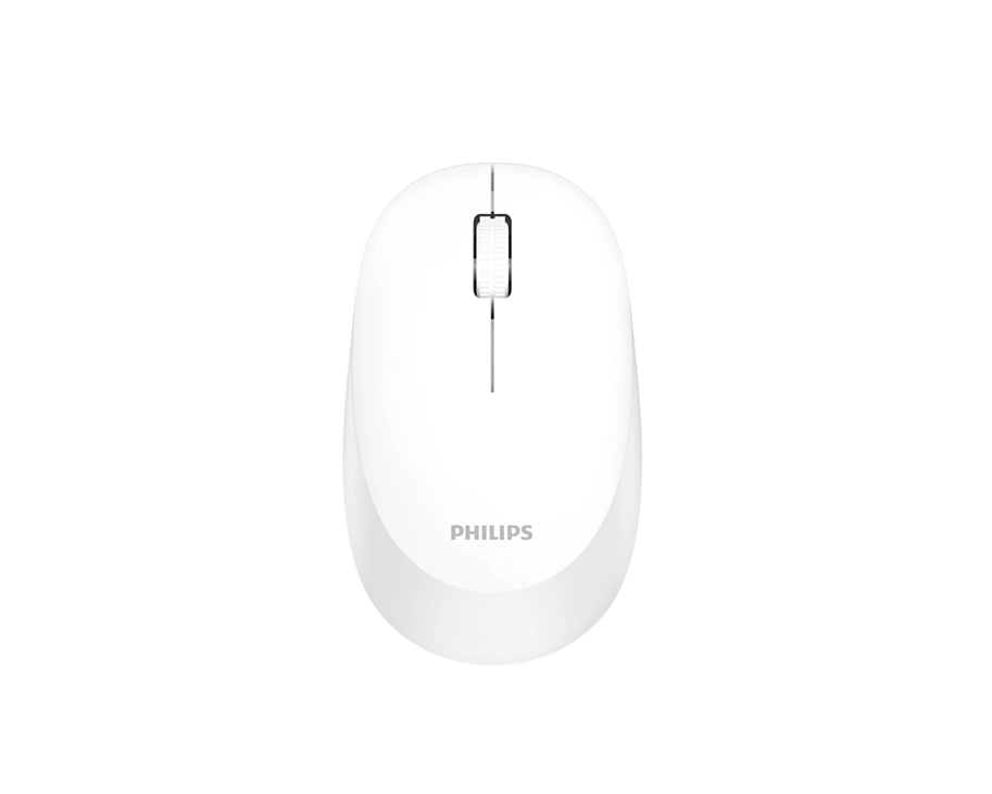 Mouse Philips SPK7307, wireless, 1600 DPI, i bardhë
