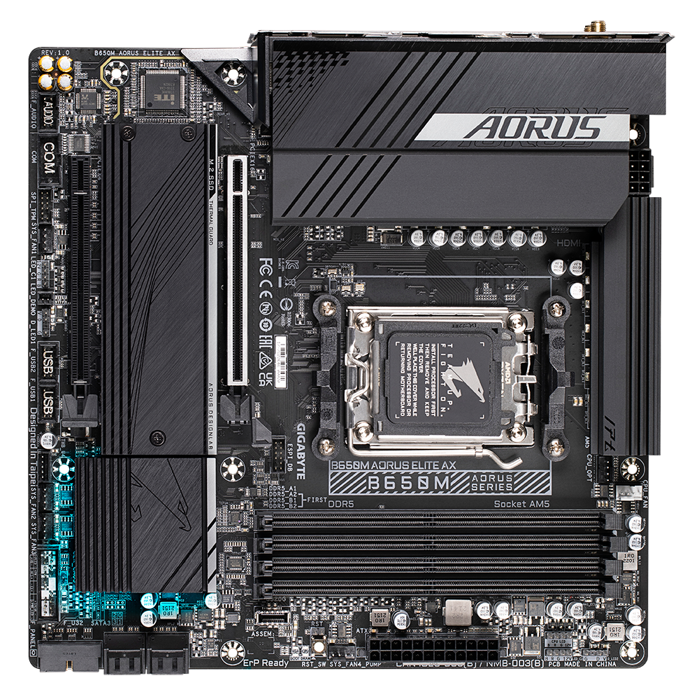 Pllakë amë Gigabyte B650M AORUS ELITE AX, DDR5, WiFi, socket AM5