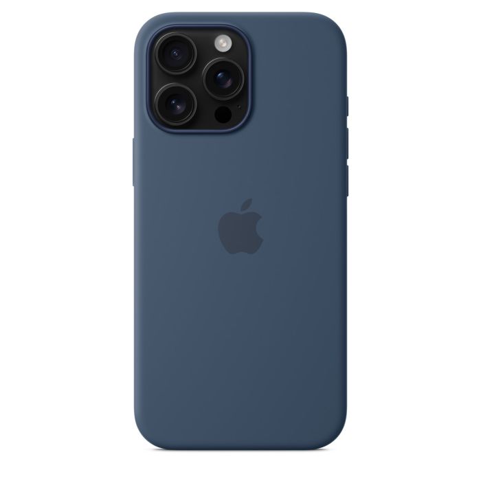 Apple iPhone 16 Pro Max Silicone Case with MagSafe, Denim