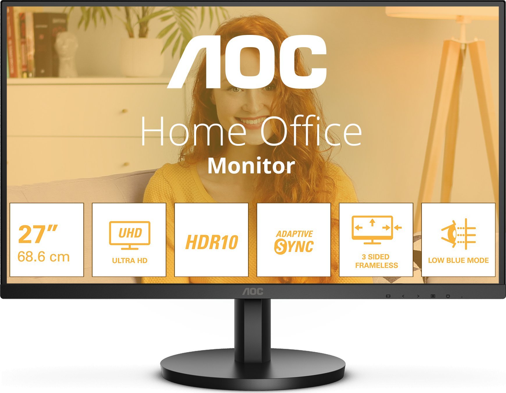 Monitor AOC B3 U27B3M, 27", 4K Ultra HD, i zi