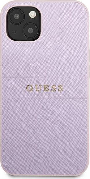 Mbulesë telefoni Guess GUHCP13SPSASBPU, për iPhone 13 mini 5.4", lëkurë Saffiano, lejla