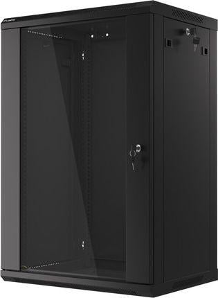 Kabinet Lanberg WF01-6418-10B, 19", 18U, i zi