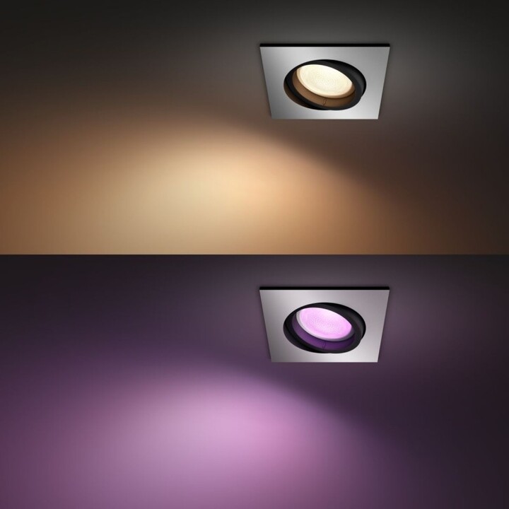 Ndriçues Philips Hue Centura GU10, 7.5W, katror, alumin