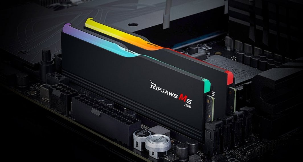 Memorie G.Skill Ripjaws M5 RGB, DDR5, 64 GB, 5600 MHz, CL30, F5-5600J3036D32GX2-RM5RK