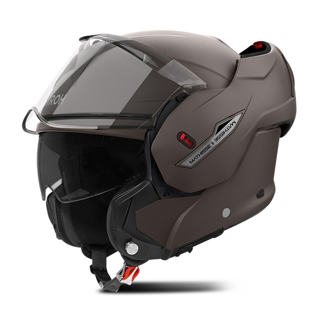 Kaskë moto Airoh Mathisse II Color, flip up, madhësia M, bronz mat