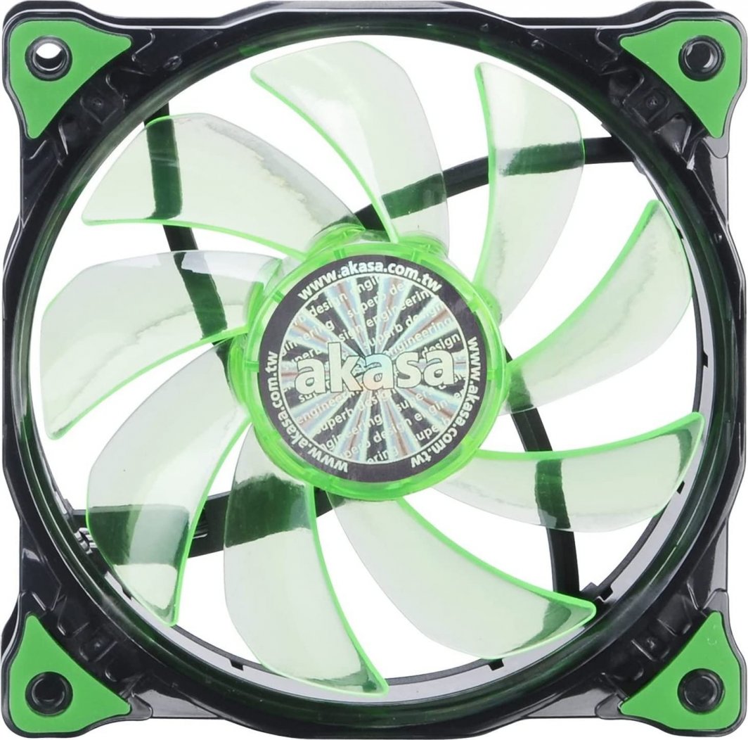 Ftohës Akasa Vegas LED, 120 mm, i gjelbër