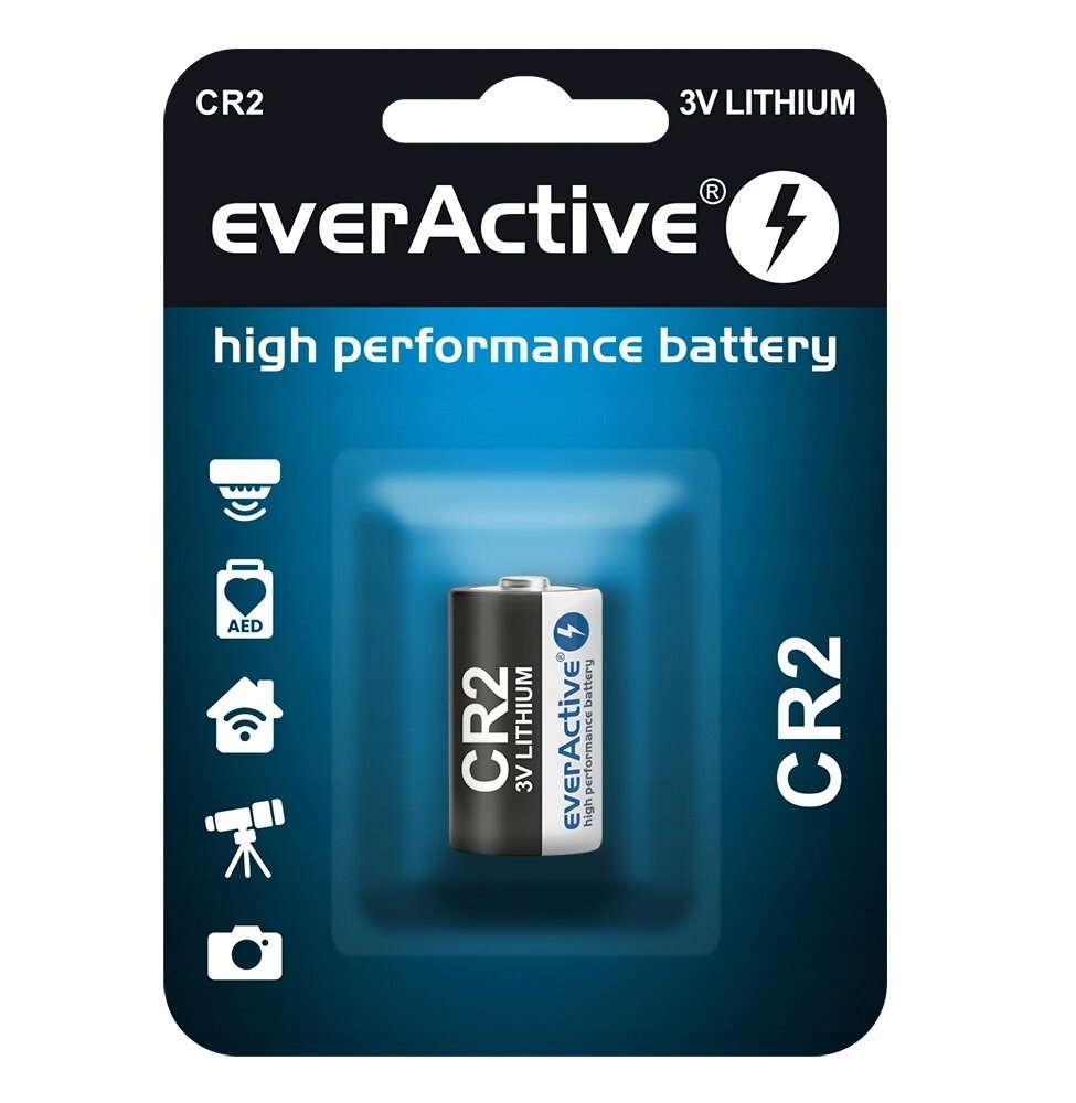 Bateri litium everActive CR2, 3V, 1 copë, e bardhë