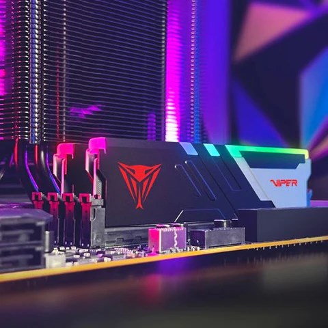 Memorie PATRIOT Viper Venom RGB, 64GB, DDR5-6000, CL30, e zezë