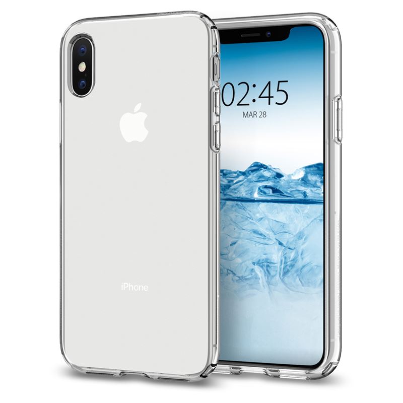 Mbrojtëse për celular iPhone XS/X Spigen Liquid Crystal, transparente