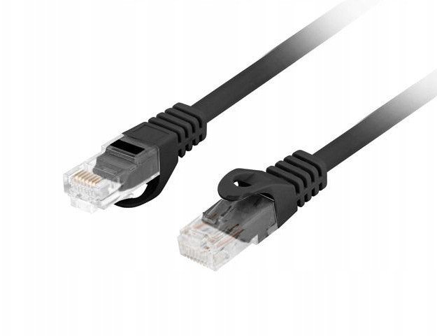 Мрежен кабел Lanberg PCU6-10CU-1500-BK, категорија 6, 15m, црн
