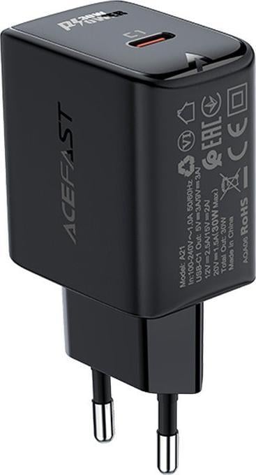 Karikues muri ACEFAST USB C GaN, 30W, PD QC 3.0 PPS, i bardhë