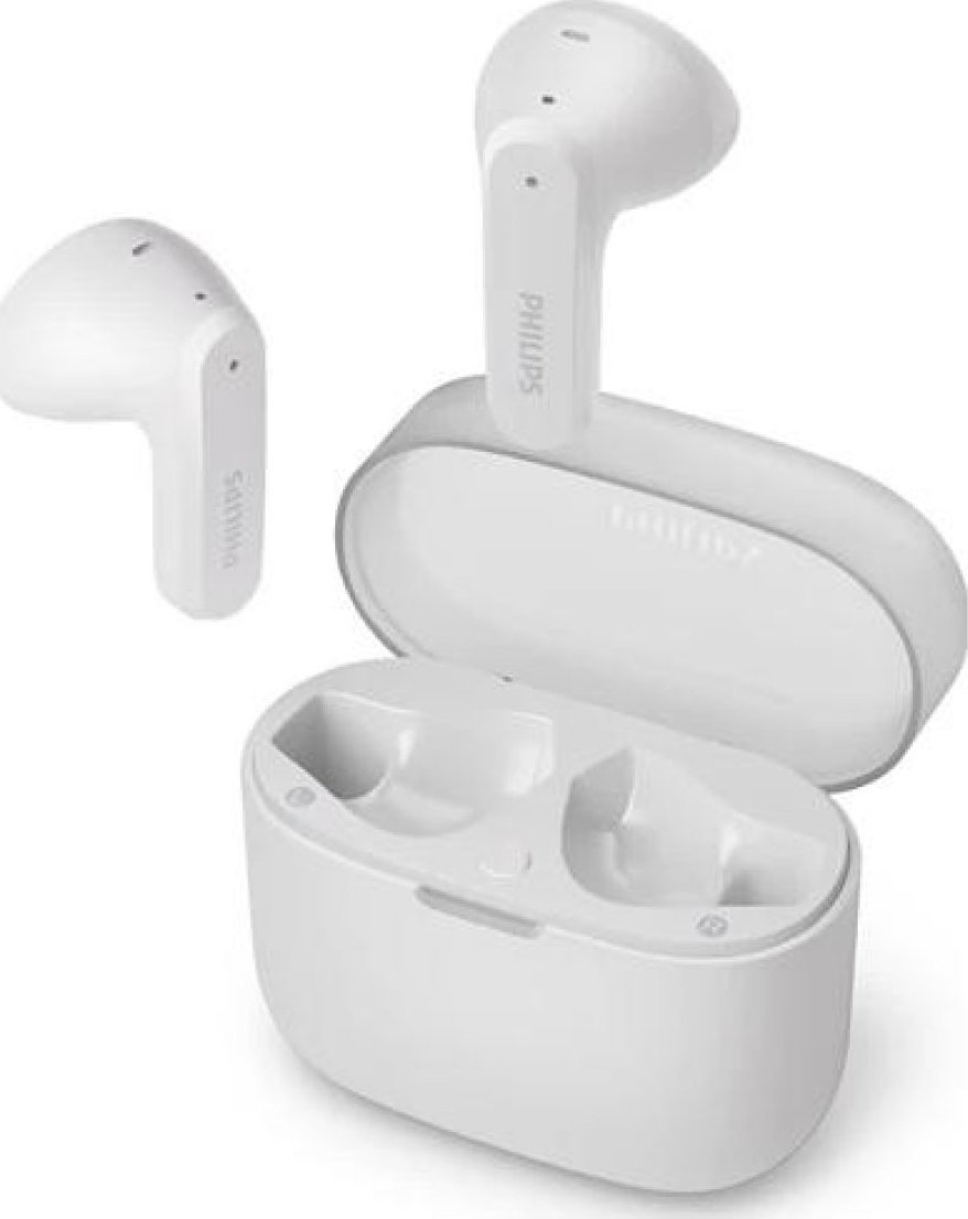 Kufje Philips TAT2139 True Wireless Bluetooth, 13mm, me kuti karikimi, të bardha