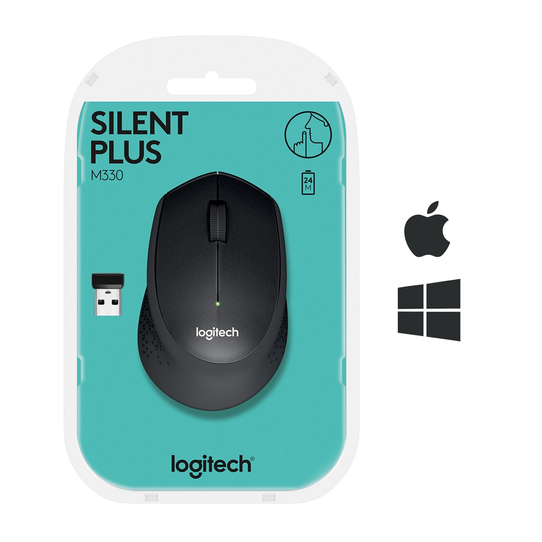 Maus Logitech M330 Silent Plus, 1000 DPI, USB 2.4GHz, i zi 4