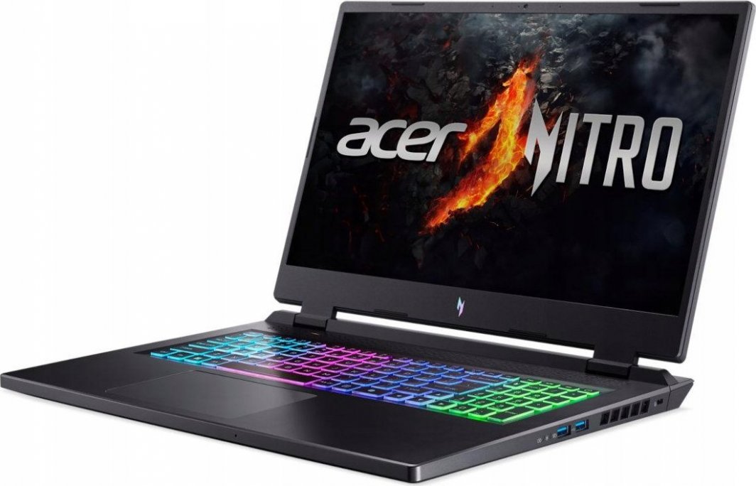 Лаптоп Acer Nitro 17, 17,3", AMD Ryzen 7 8845HS, 16GB RAM, 1TB SSD, NVIDIA GeForce RTX 4070