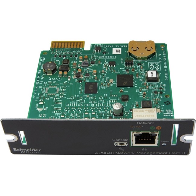 Kartë menaxhimi rrjeti APC Network Management Card 3 AP9640, PowerChute Network Shutdown, menaxhim UPS në distancë, e gjelbër