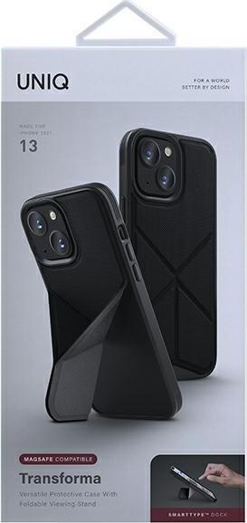 Mbështjellëse UNIQ Transforma për iPhone 13, e zezë