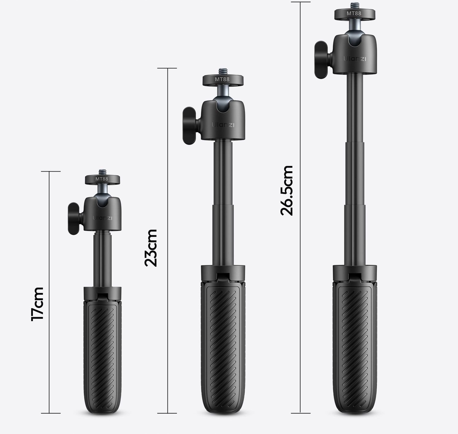 Tripod Ulanzi MT88 ClipMate, për telefon dhe kamerë, i zi
