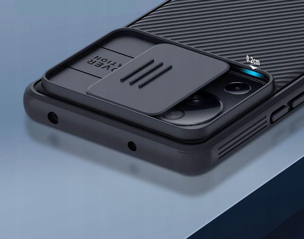 Mbulesë telefoni Nillkin CamShield Pro Xiaomi 13 Lite Civi 2, polikarbonat, me kapak kamere, jeshile e errët