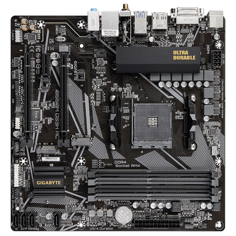 Pllakë amë Gigabyte B550M DS3H Socket AM4 micro ATX AMD B550