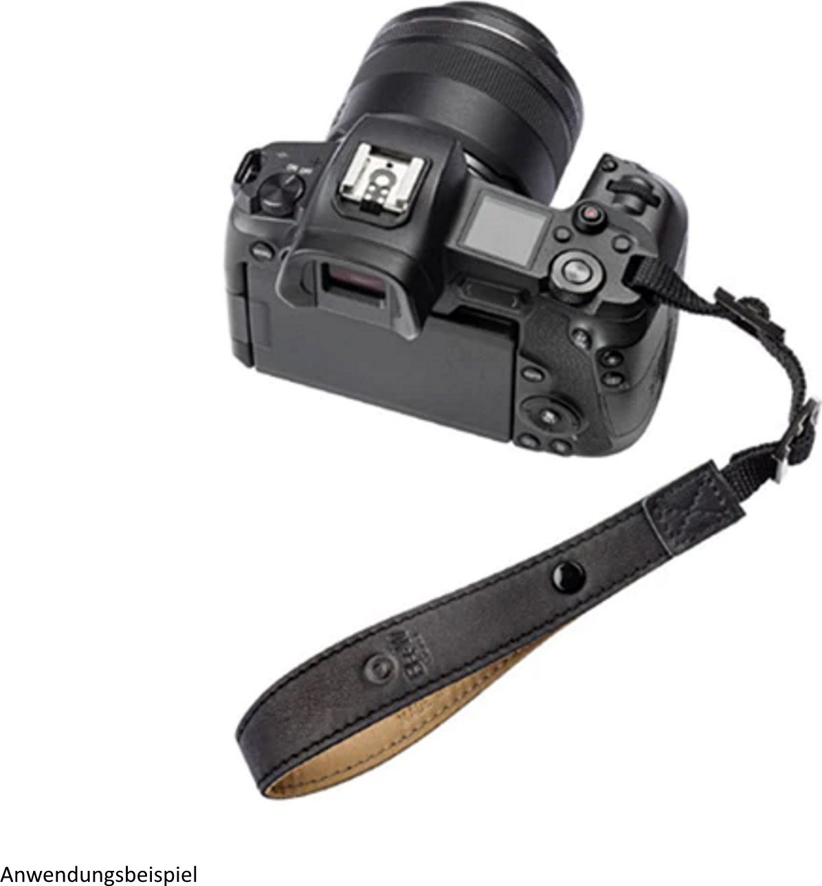 Rrip dore për kamerë B+W Leather Hand Strap, 20 mm, i zi
