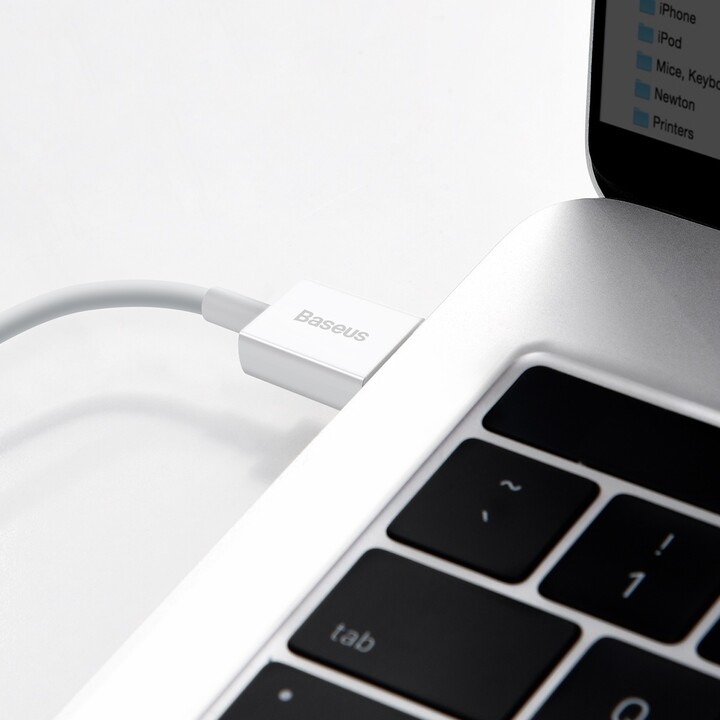Kabllo BASEUS Superior Series USB-A - Lightning, 2.4A, 2m, e bardhë
