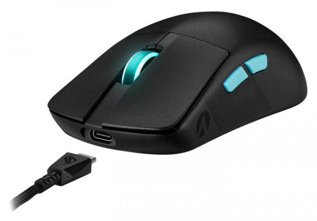 Maus gaming Asus ROG Harpe Ace Aim Lab Edition, optik, wireless Bluetooth 2.4GHz, i zi
