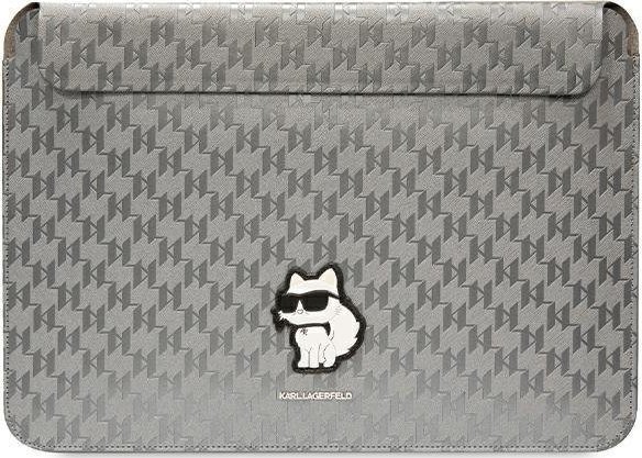 Hollëse laptopi Karl Lagerfeld Saffiano Monogram Choupette KL, deri 14", lëkurë sintetike, e zezë