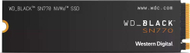 Disk SSD WD Black SN770, 250GB, M.2 2280 PCI-E x4 Gen4 NVMe
