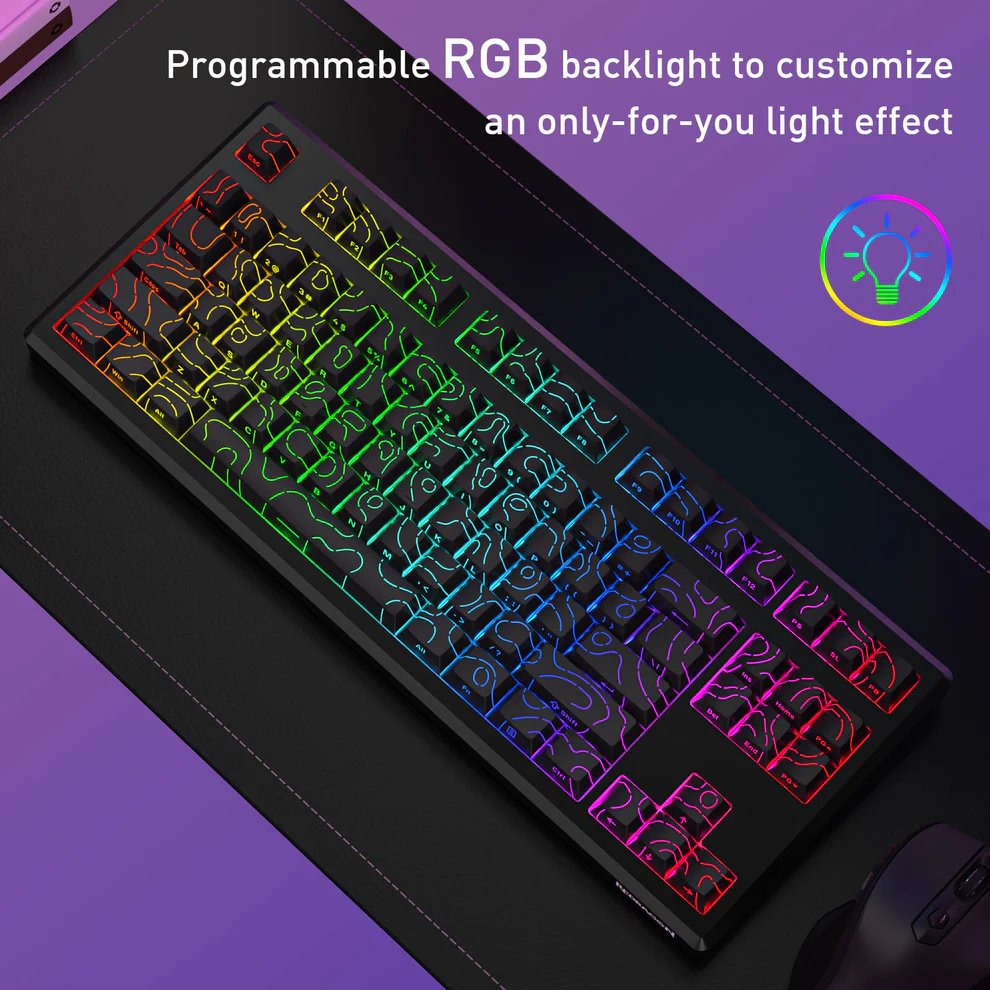 Tastierë gaming Redragon K737 PRO Wireless, 80%, mekanike, alumini CNC